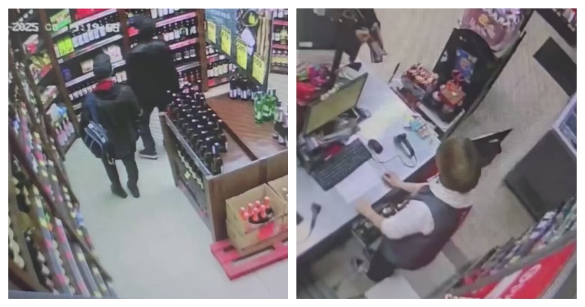 Мужчины украли алкоголь из магазина