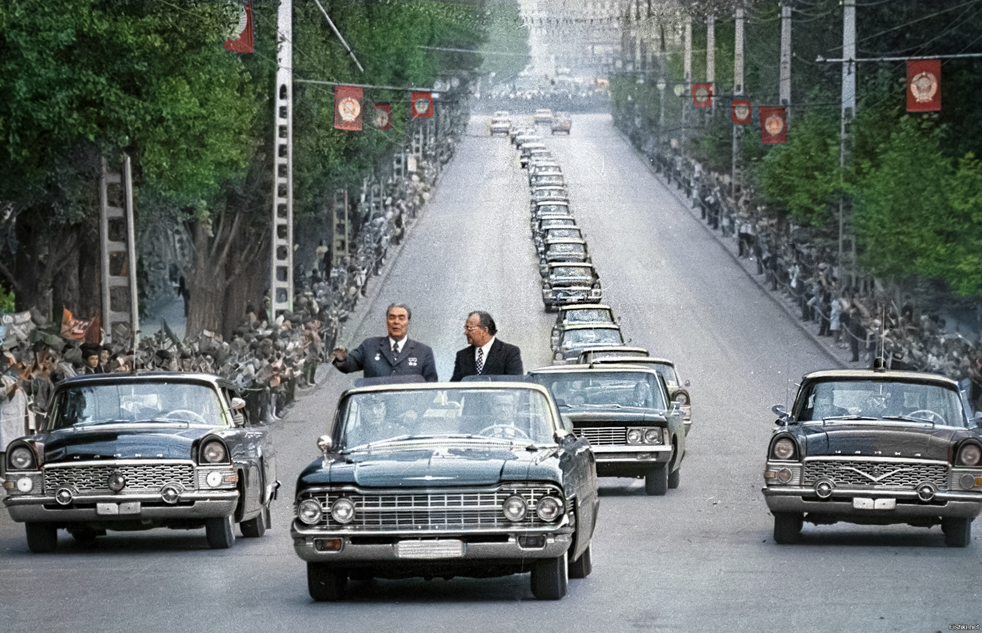 Кортеж Леонида Ильича Брежнева