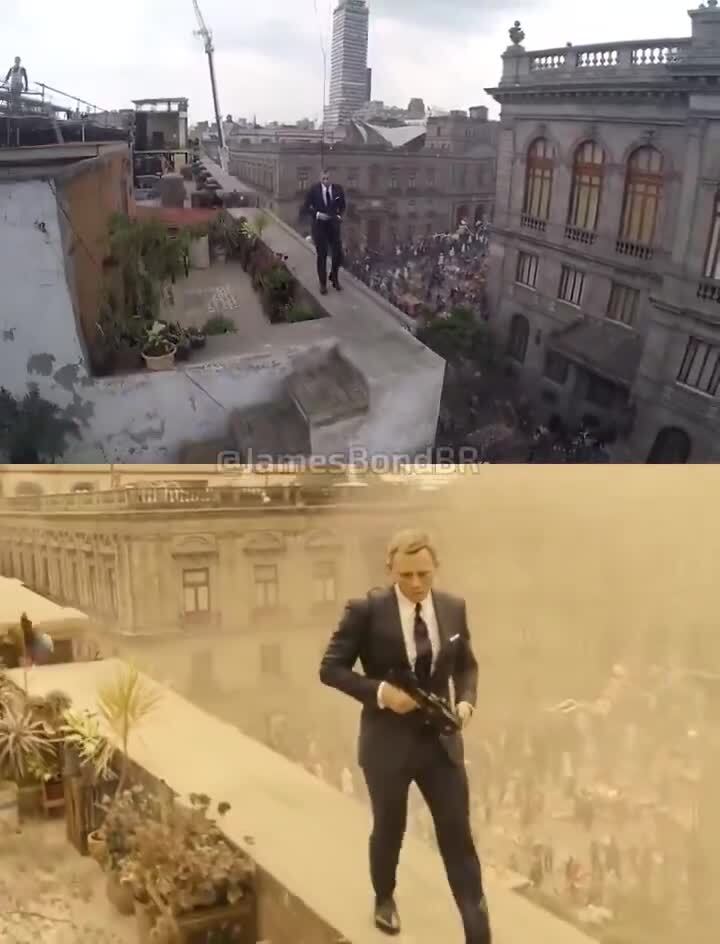 На съемках 007 "Спектр"