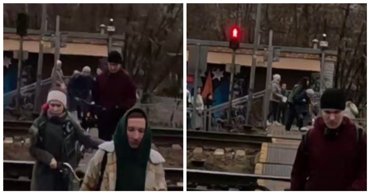 Момент спасения невнимательной пенсионерки в Подмосковье