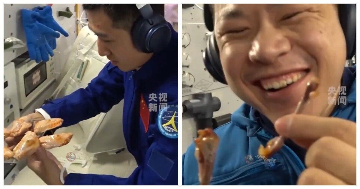 Китайские космонавты пожарили шашлыки на орбите
