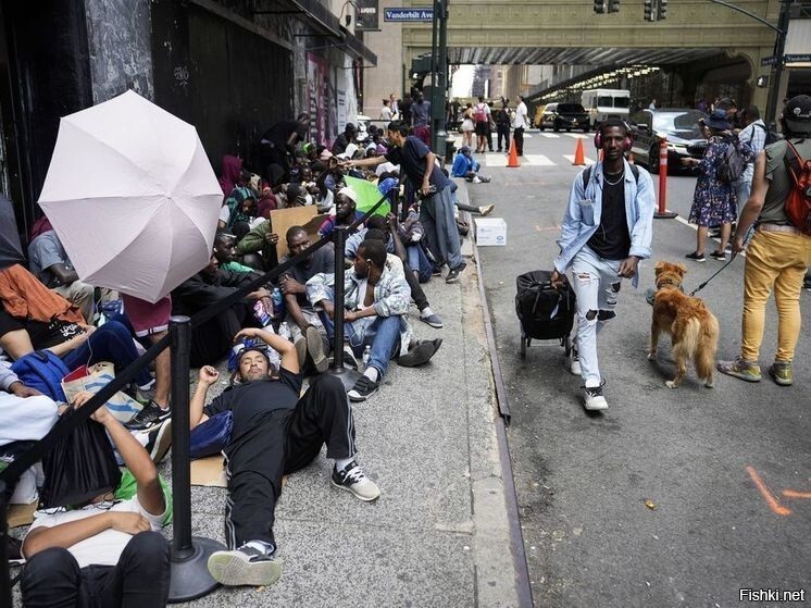 Сияющий Нью-Йорк именно  туда (как отметил один англичанин) и прут эмигранты ...