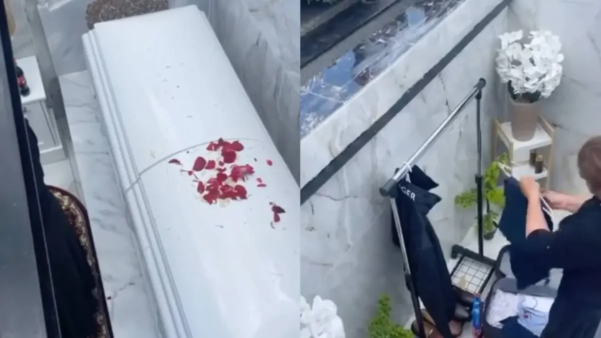 В некоторых странах могилы превращают в мраморные комнаты