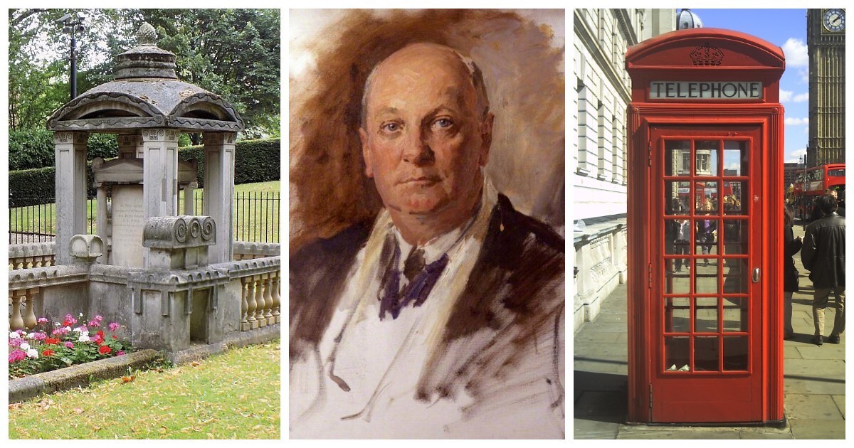 Неожиданный прототип классической красной телефонной будки