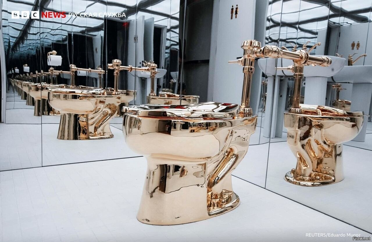 Золотой унитаз «Америка»