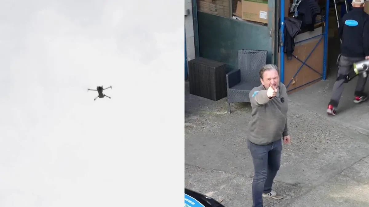 Бельгийская компания использовала «шпионский» дрон для креативного маркетинга