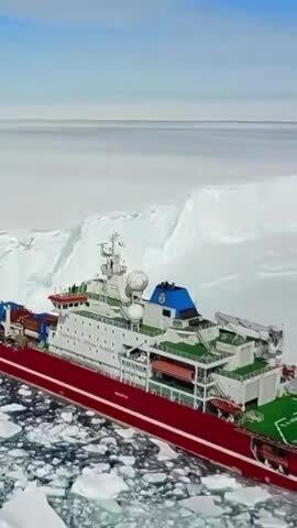 Как полярники попадают в Антарктиду: южноафриканский ледокол Agulhas II упира...