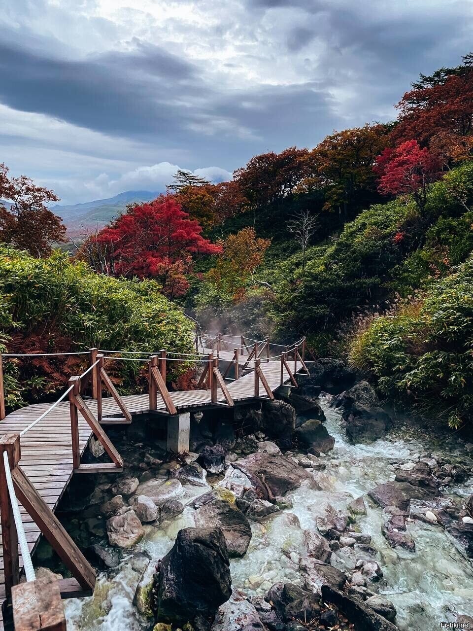 Горячие источники на вулкане Баранского