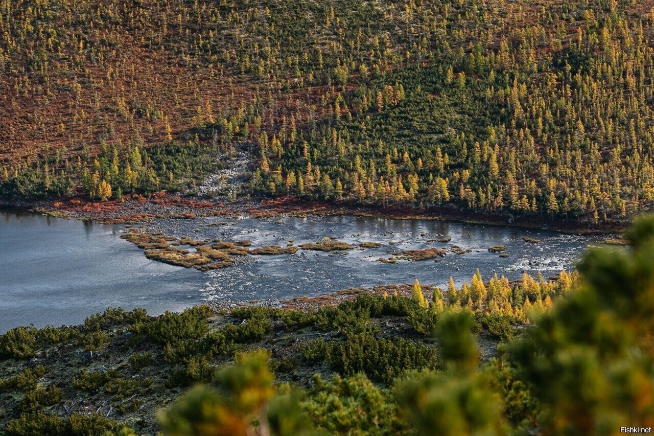 Озеро Джека Лондона, протока Вариантов, Магаданская область, Колыма
