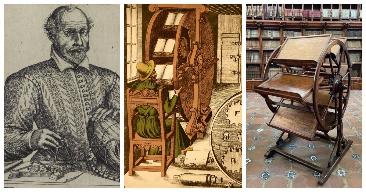 Колесо знаний – революционный механизм Агостино Рамелли