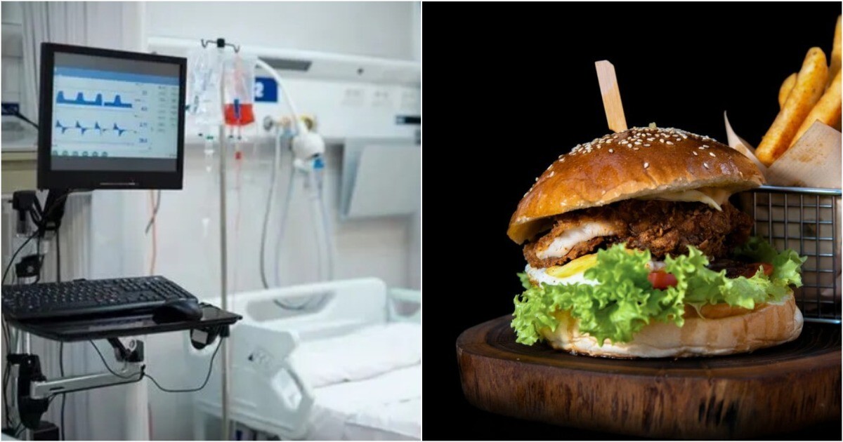 В Греции парень ради шутки проглотил булку с котлетой целиком и чуть не умер