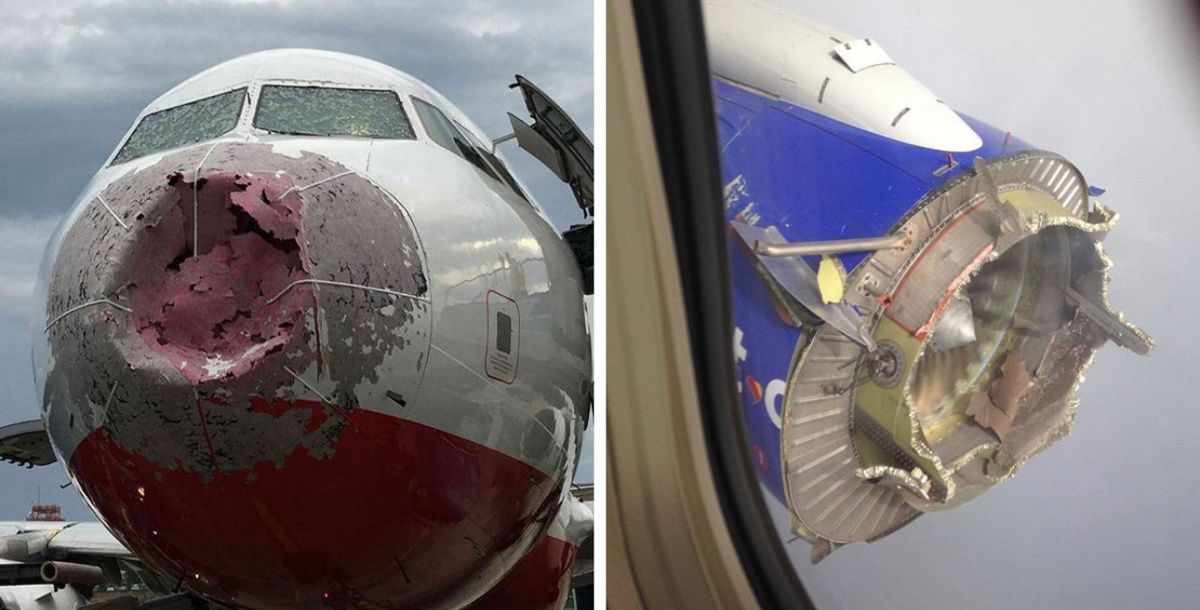 Кадры, сделанные после приземления самолетов: лучше этого не видеть