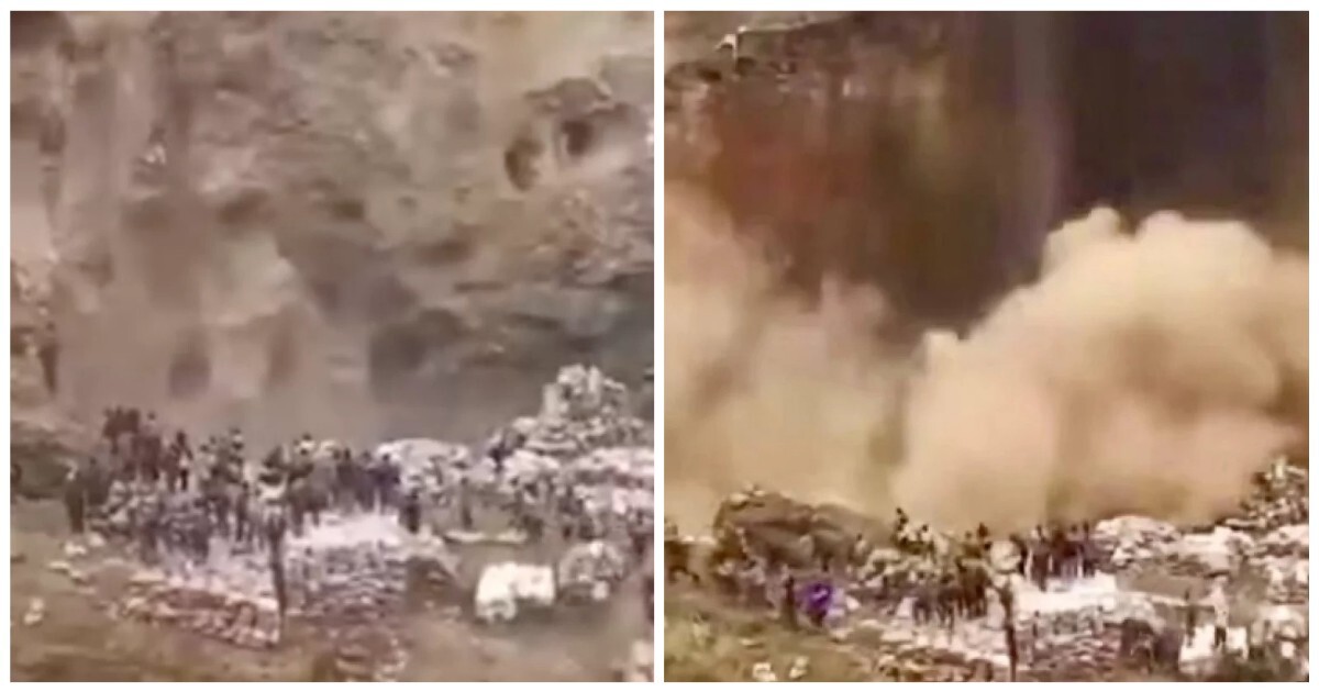 Масштабное обрушение на территории шахты в Конго