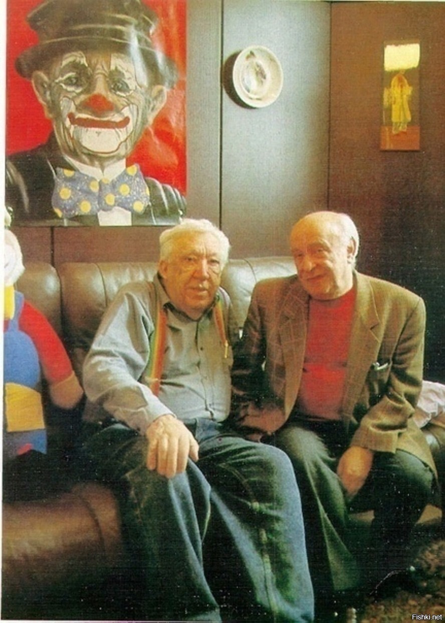 Юрий Никулин и Ролан Быков