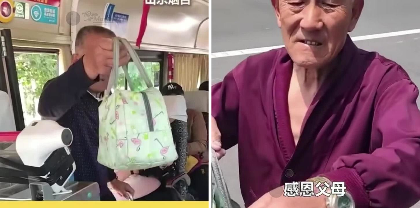 Отец каждый день ждёт сына на остановке с обедом