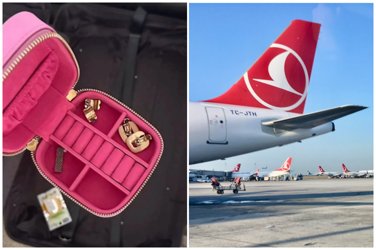 Россиянка заранее убрала из багажа дорогое кольцо - остальные украшения украли при перелёте рейсом Turkish Airline