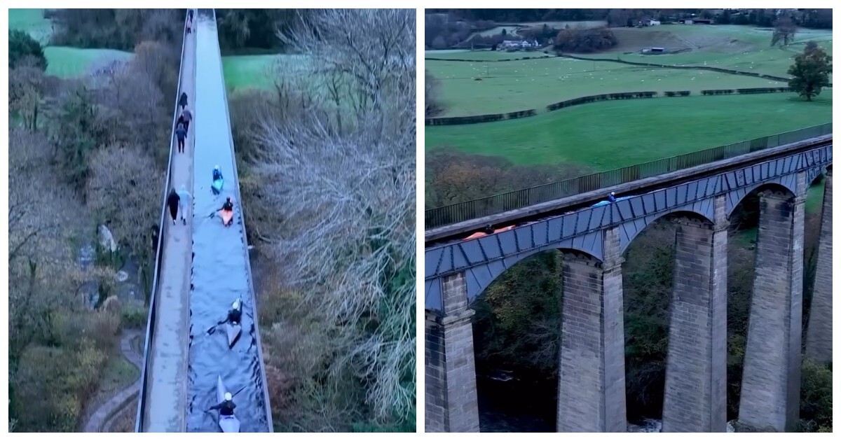 Акведук Понткисиллте: парящая водная дорога над долиной Уэльса