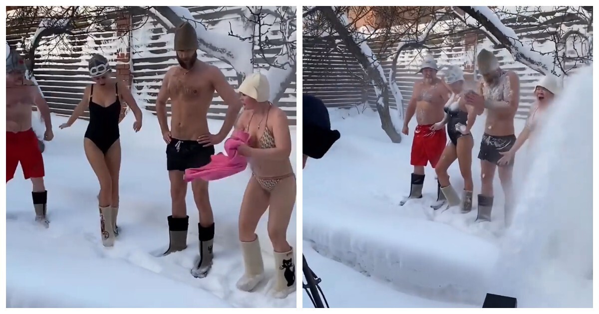 Парилка, снег и снегоуборочная машина — незабываемый «контрастный душ»