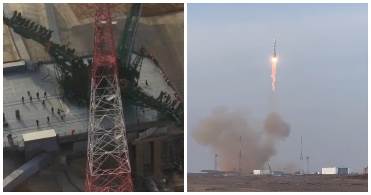 «Роскосмос» сообщил о повреждении стартового стола после запуска ракеты-носителя с космодрома Байконур