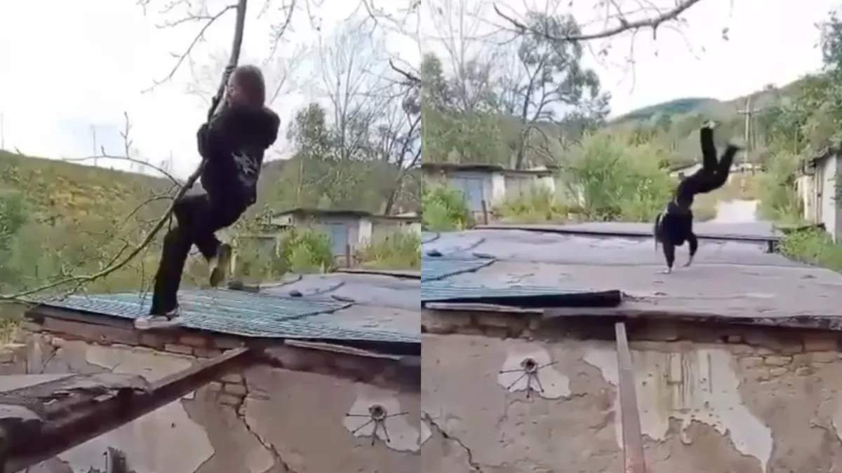 На крыше гаража: падение, которого никто не ожидал