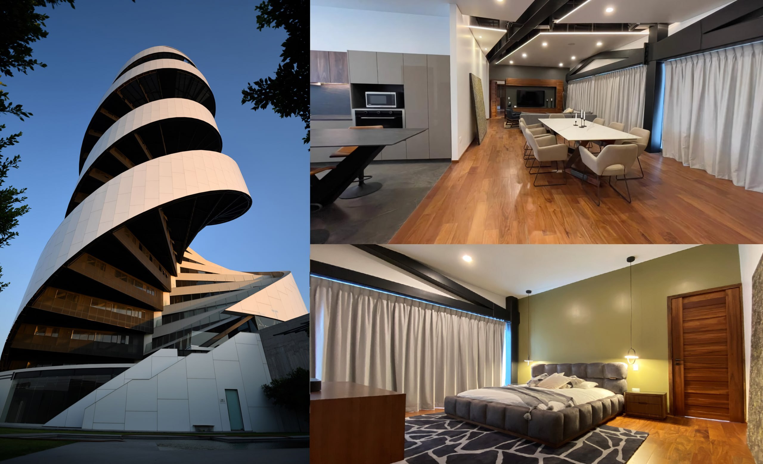 Жилой дом в форме винтовой лестницы