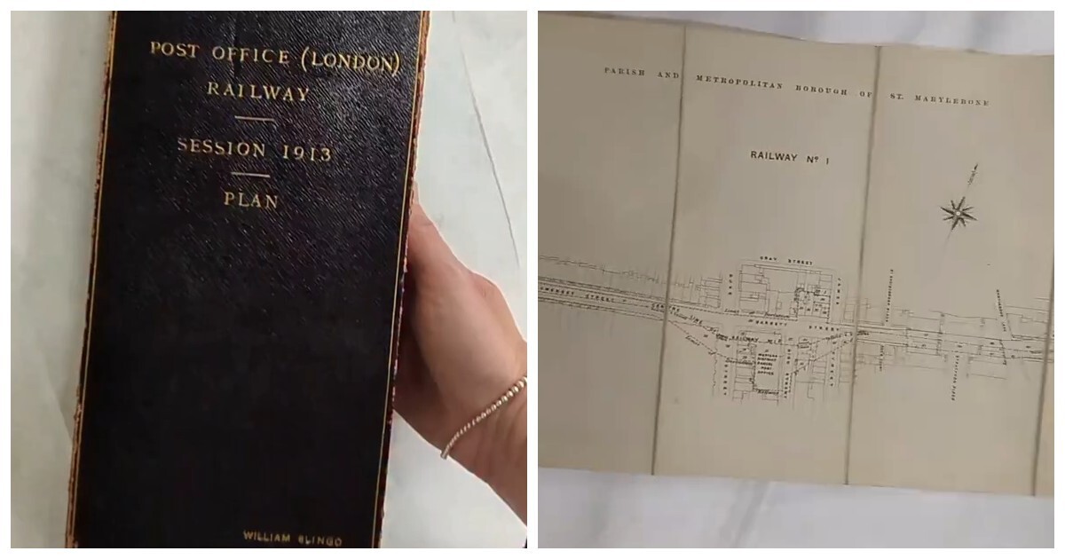 Редчайшая книга-гармошка 1913 года раскрывает секреты лондонской Почтовой железной дороги