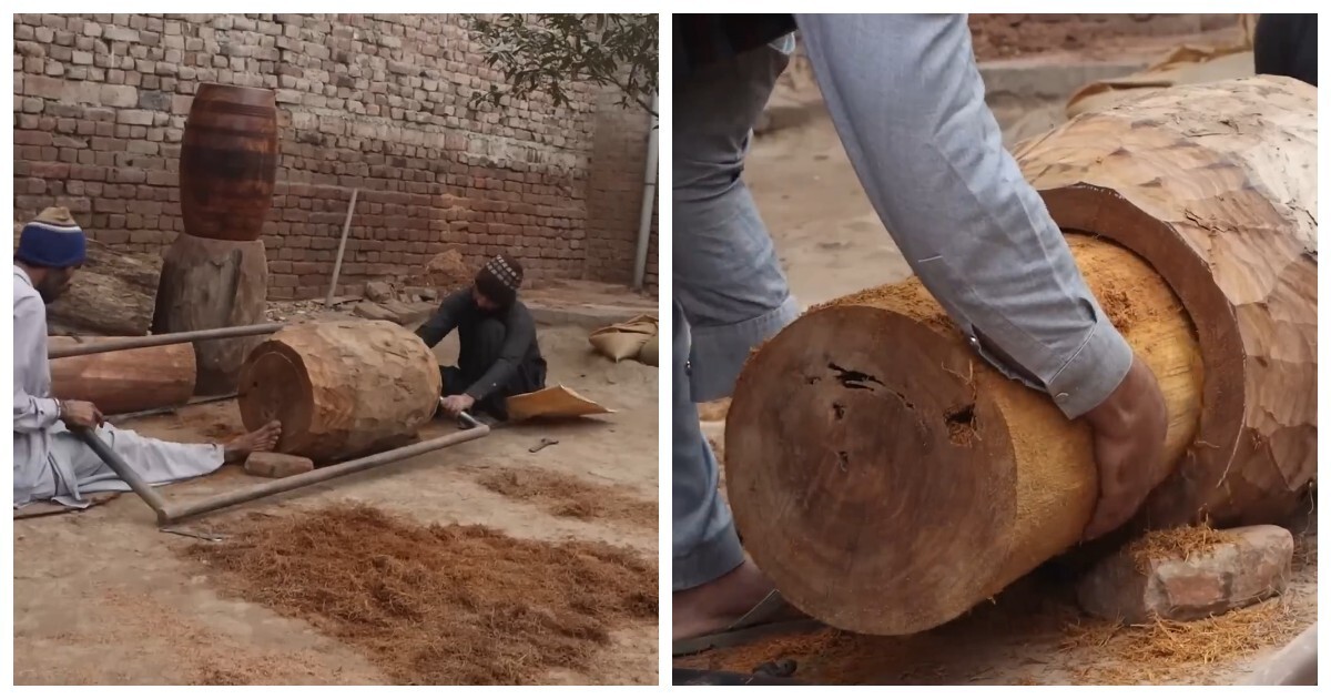 Как вручную изготавливают дхол