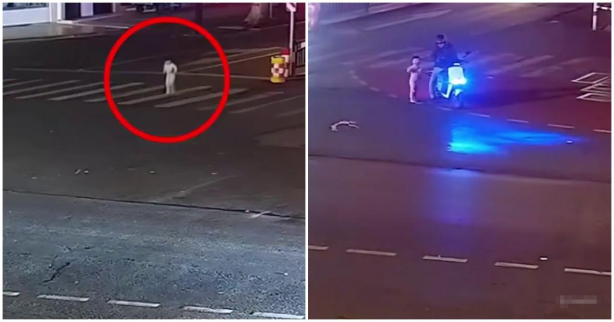 Курьер не бросил ребёнка в беде