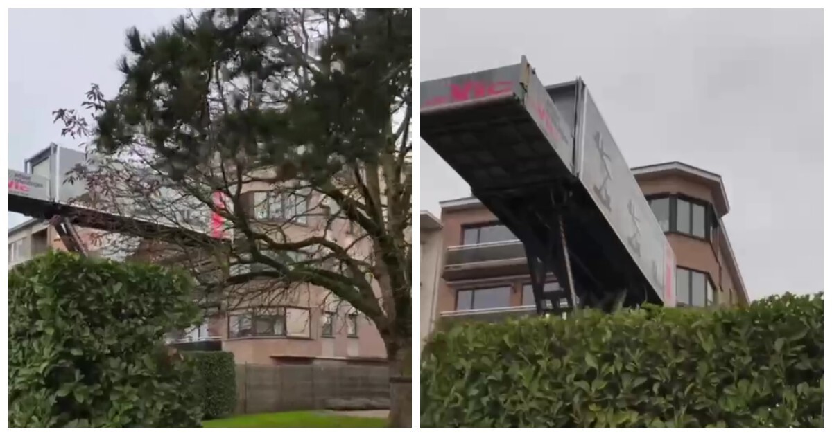 В Бельгии придумали необычный способ перевозки вещей