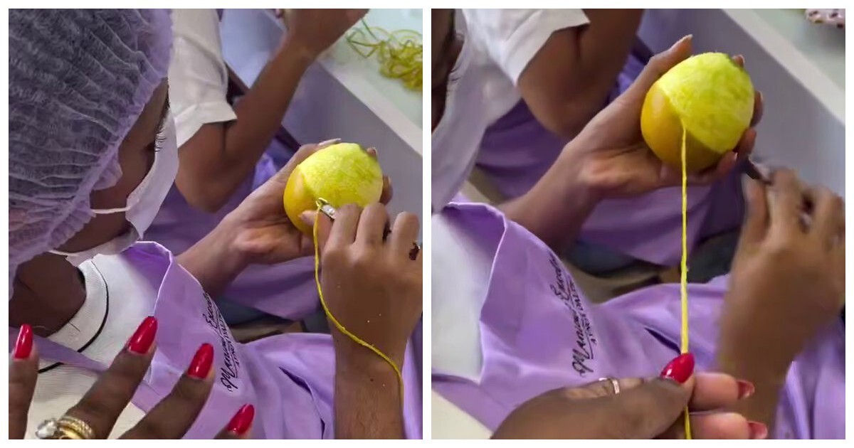 Тренировка будущих мастеров ногтевого сервиса на лимонах