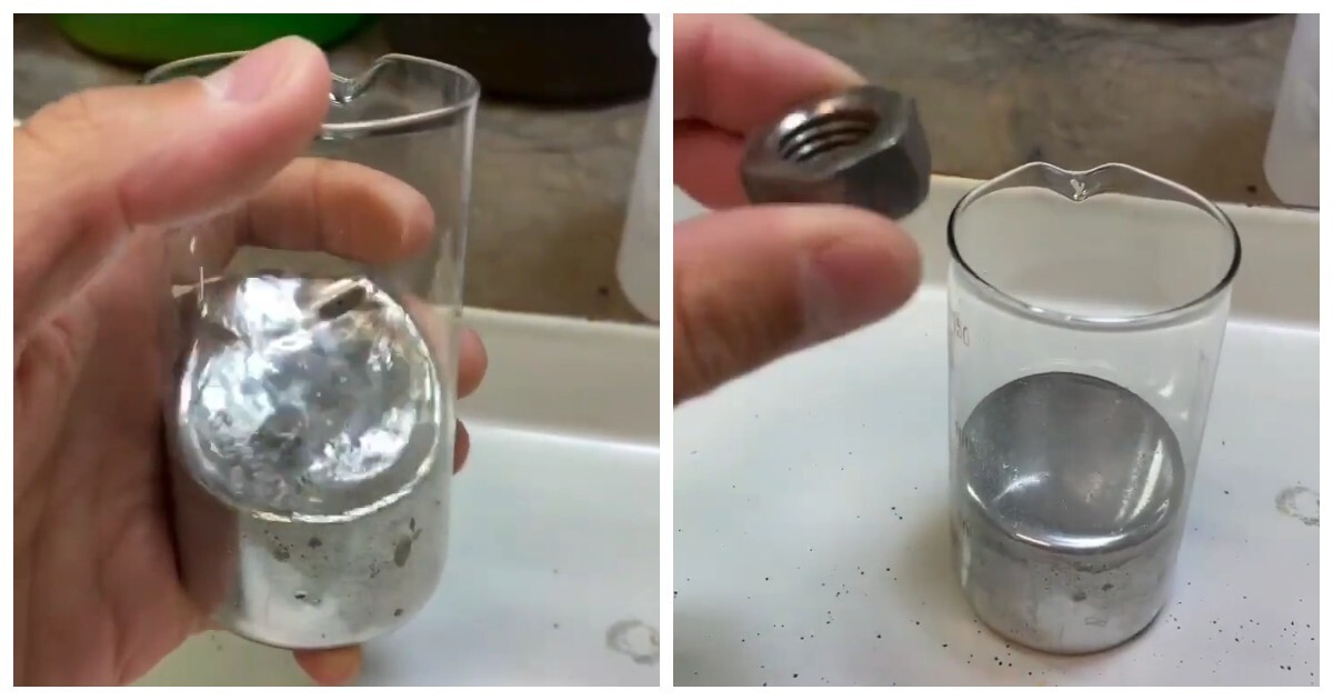 Эксперимент с ртутью и ураном: как разные металлы ведут себя в жидкости