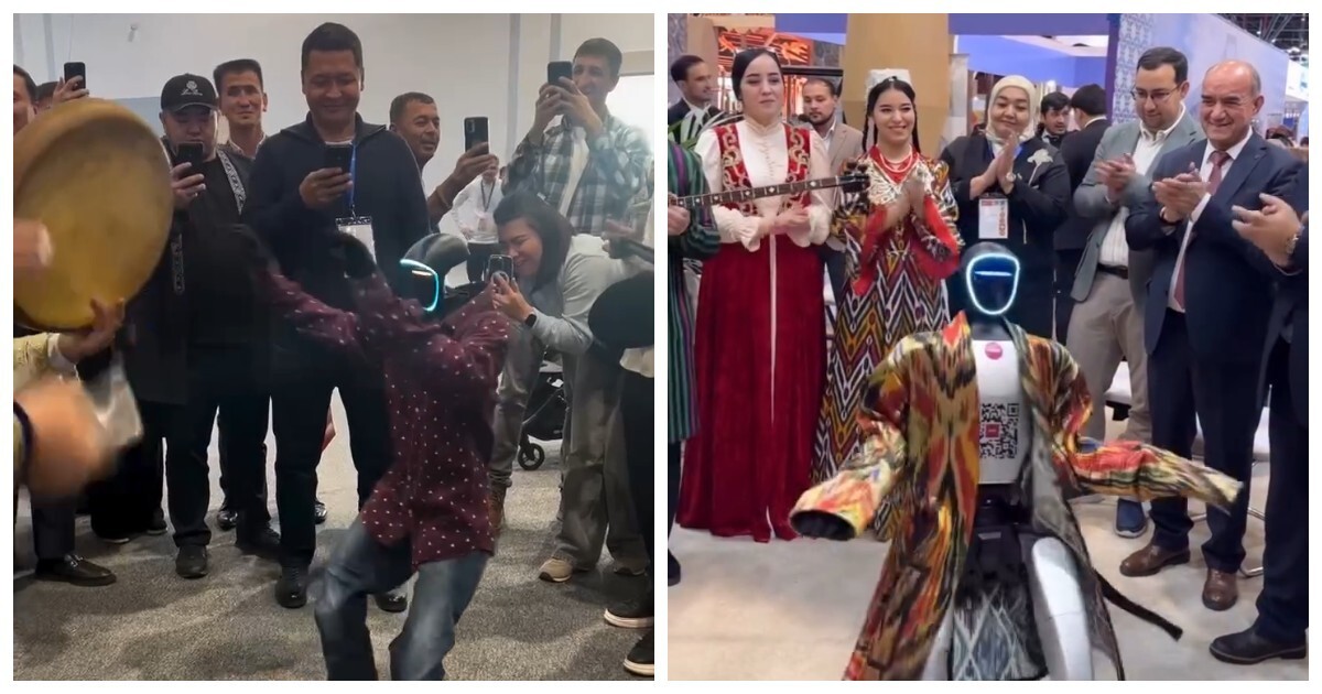Робот станцевал узбекский танец на туристической ярмарке в Ташкенте