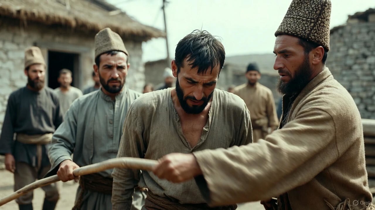 В Ингушетии должника публично отхлестали палкой за долг