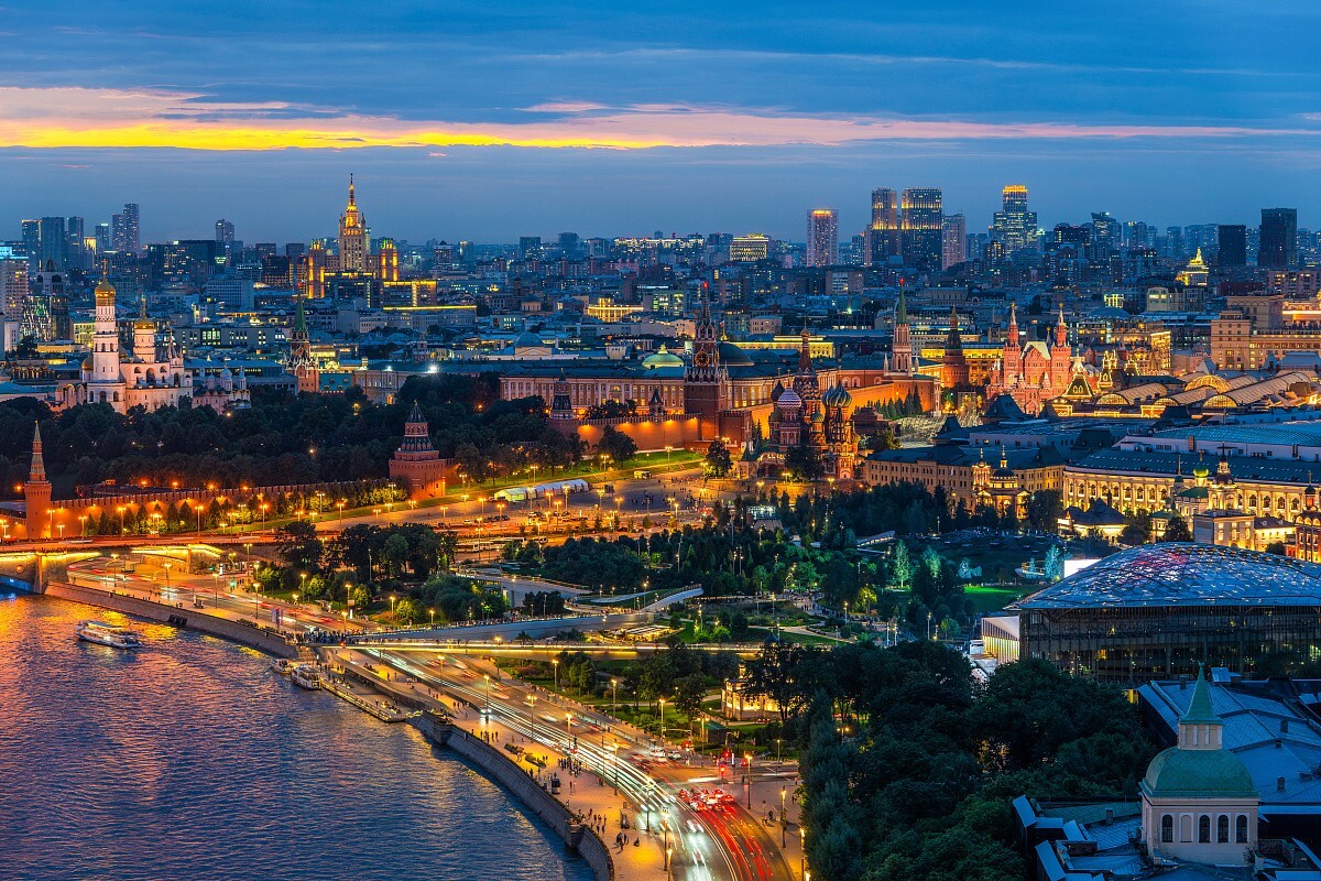 Москва входит в топ-3 наиболее освещенных городов мира