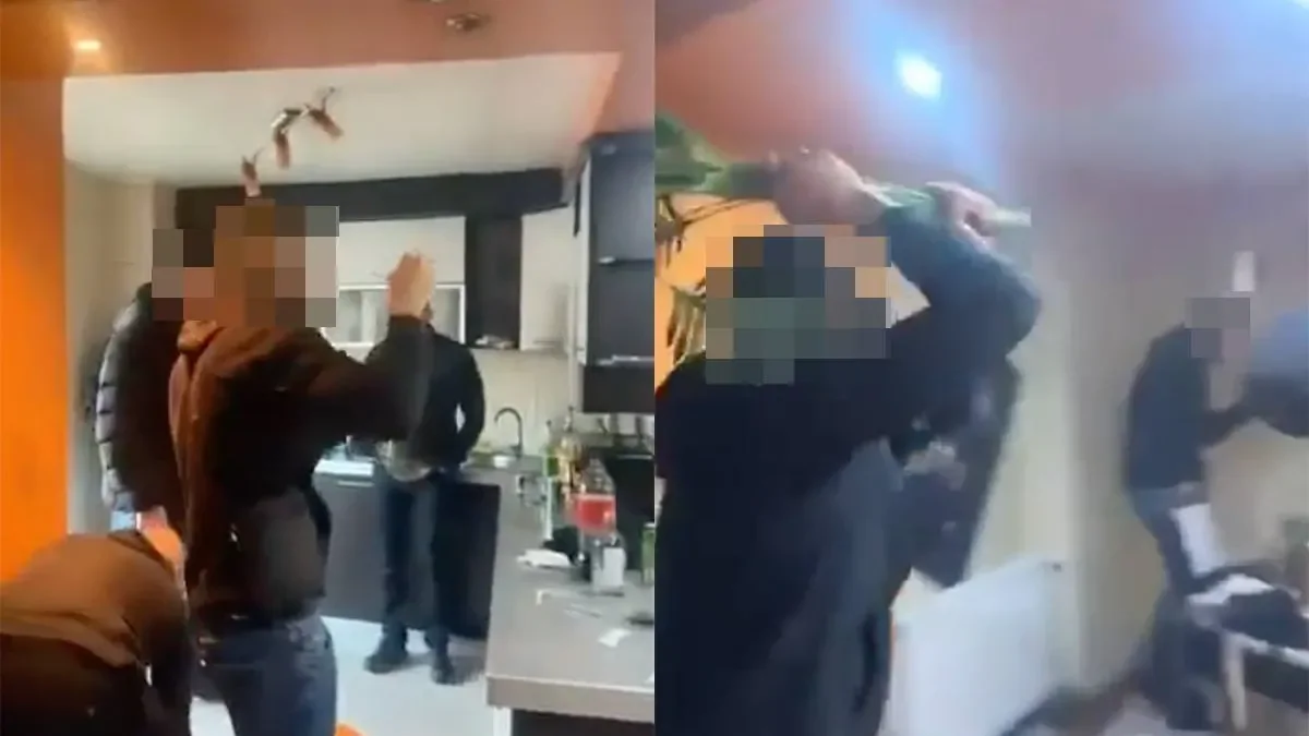 Болельщики устроили погром в доме