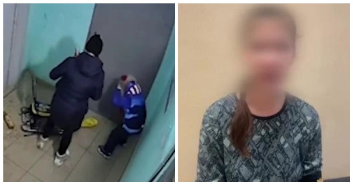 Женщина, избившая сына в подъезде, извинилась за своё поведение