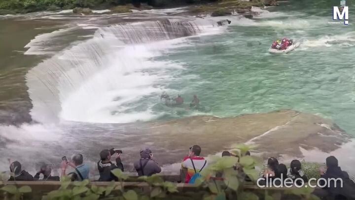 Каякеры и опасный водопад