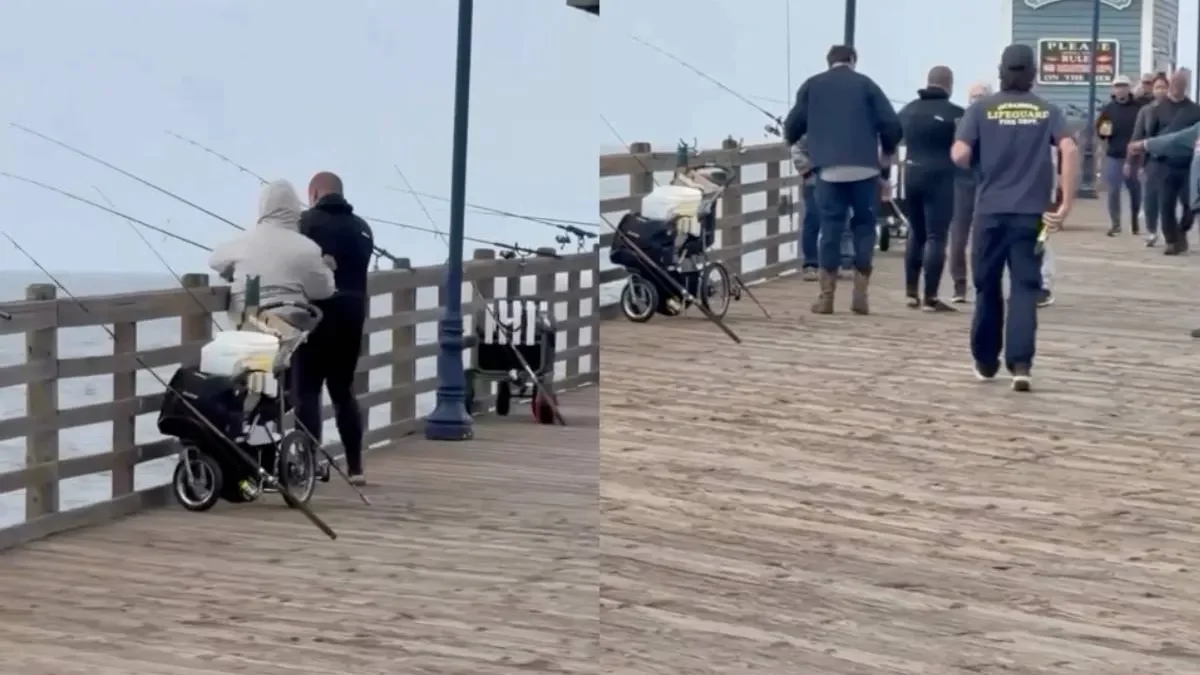 Борьба за улов: рыбаки устроили драку на пирсе