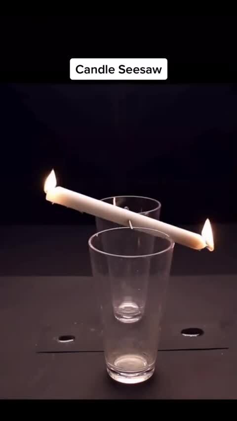 Качели из свечей
