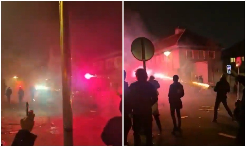 Как мигранты атаковали голландскую полицию фейерверками