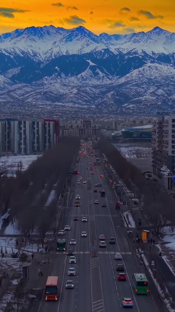 Улица Момыш Улы в Алма-Ате