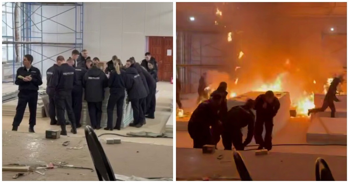 Появилось видео взрыва в здании МВД в Сыктывкаре