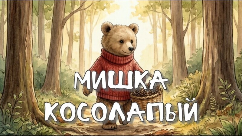 Мишка косолапый - мультик, песня, клип