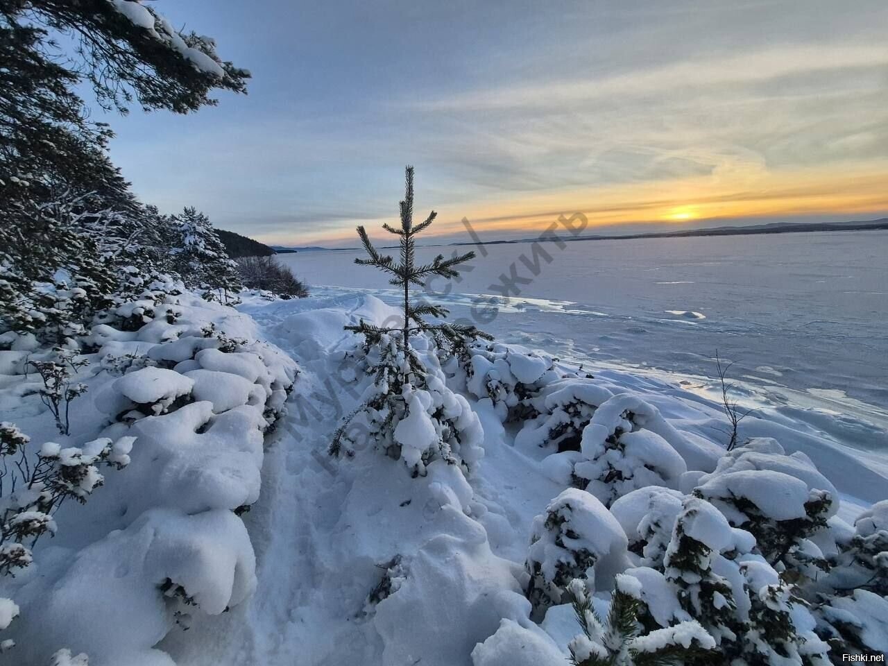 Закат на Белом море