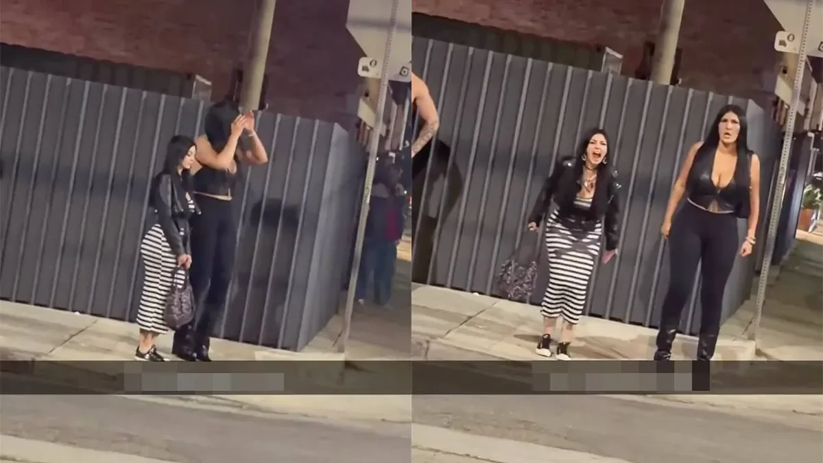 Парень неудачно пошутил над девушками, ждущими такси