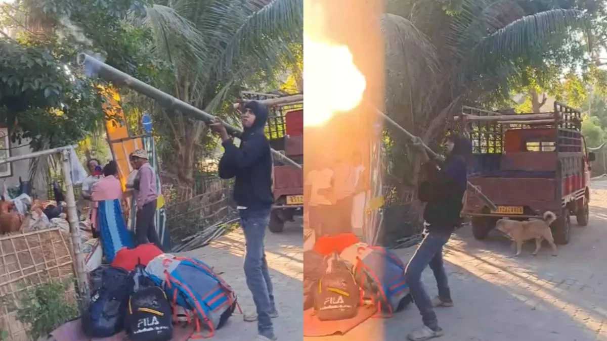 Использование бамбука в качестве базуки