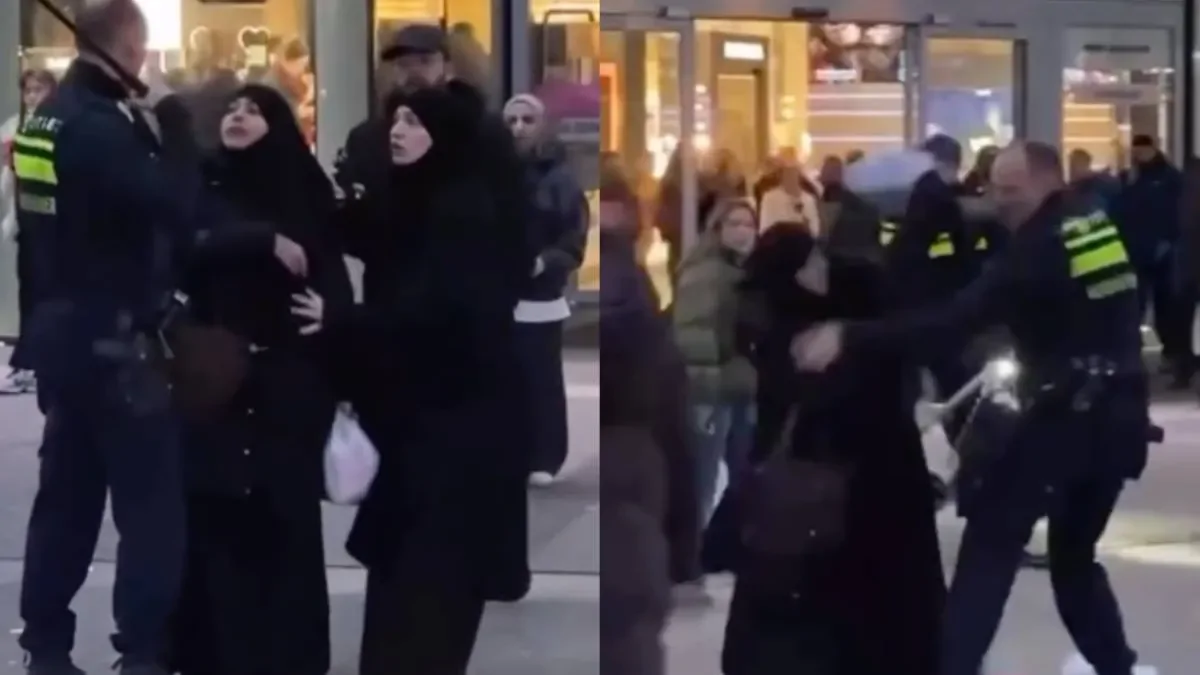 Полицейский ударил женщину, которая снимала задержание подруги