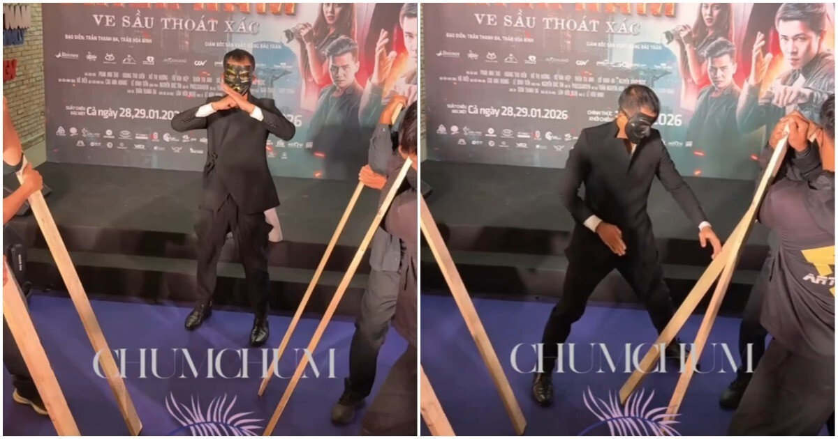 Актёр не смог разбить доски на премьере фильма