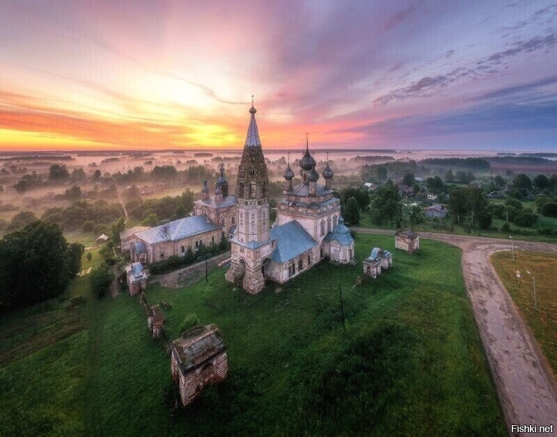 Село Парское на рассвете