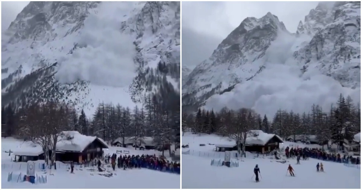 Лавина накрыла лыжников в Италии